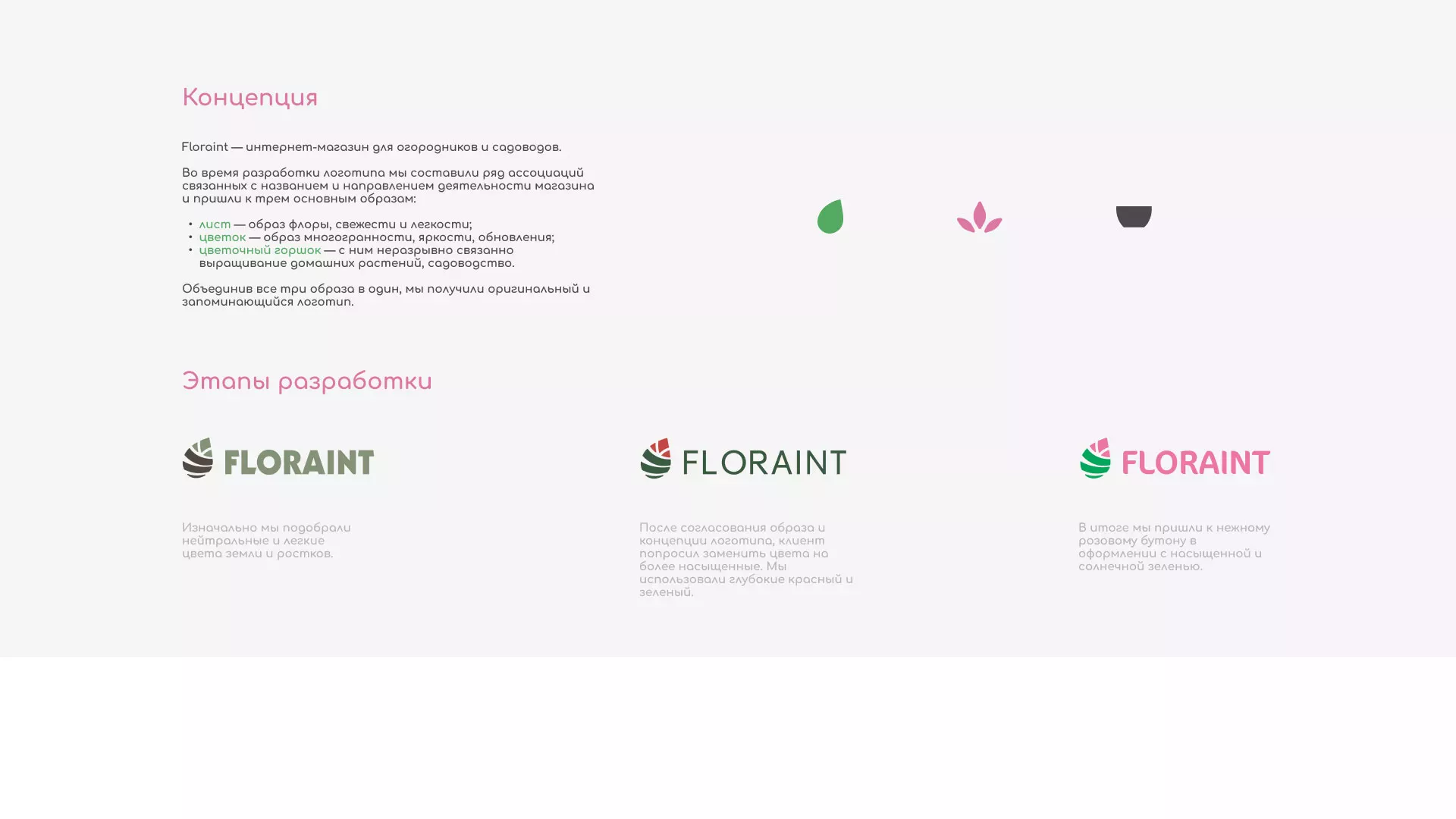 Создание логотипа и интернет-магазина «FLORAINT» в Вязниках