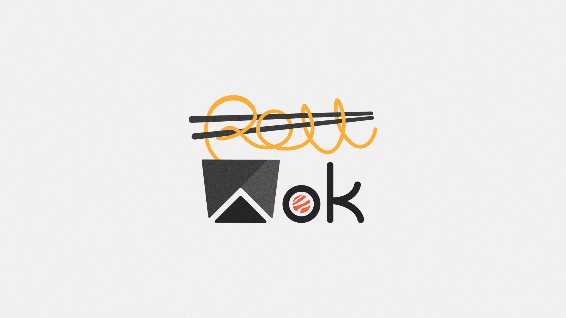 Разработка логотипа в Вязниках для суши-бара «Roll Wok Club»