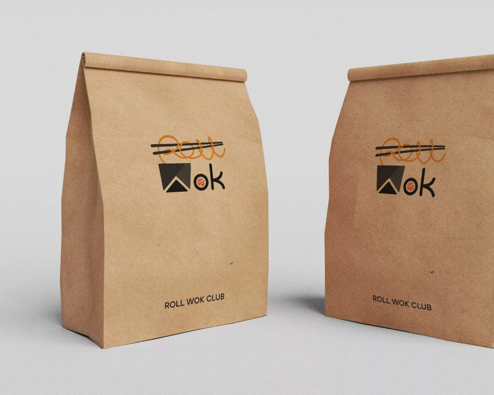 Создание дизайна упаковки суши-бара «Roll Wok Club» в Вязниках